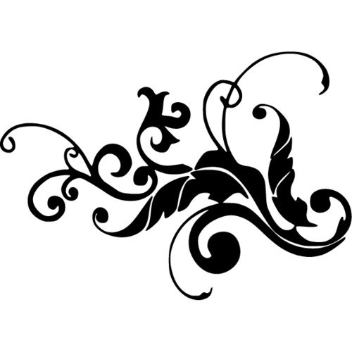 Наклейка цветочный узор