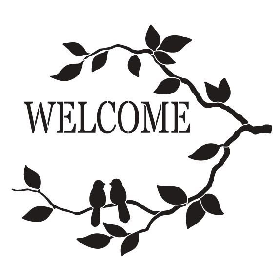 Трафареты надписи для декора