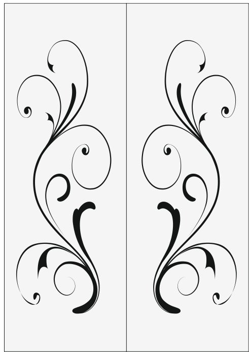 Трафаретные узоры на мебели