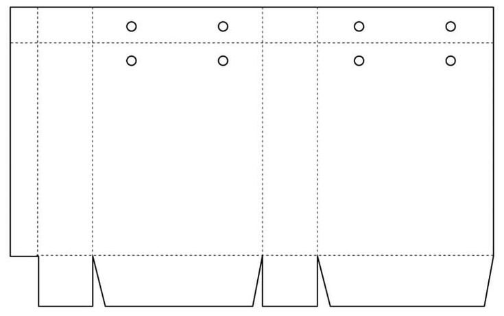 Развертка бумажного пакета