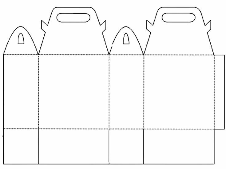 Коробка Хэппи мил развертка