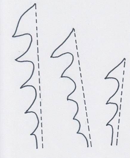 Трафарет листьев одуванчика для детей