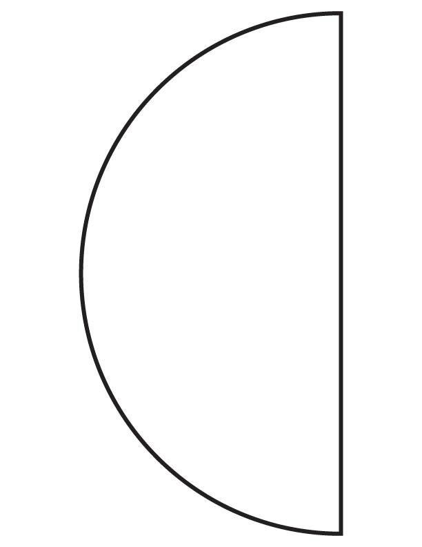 Полукруг шаблон