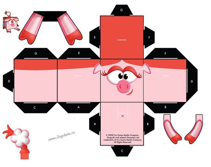 Бумажные развертки для детей