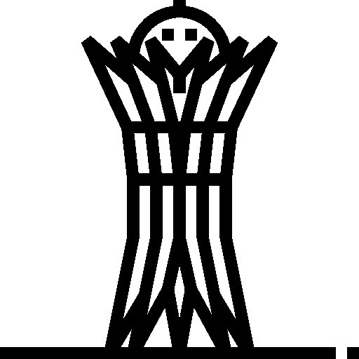 Байтерек раскраска для детей