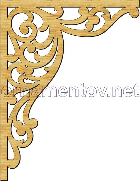 Резные уголки из дерева