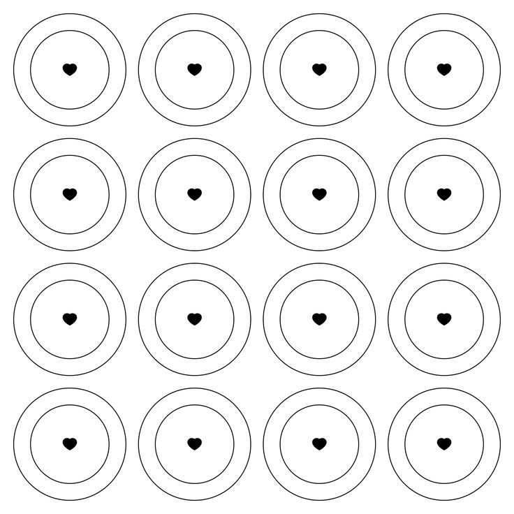 Трафарет кружочков для макаронс