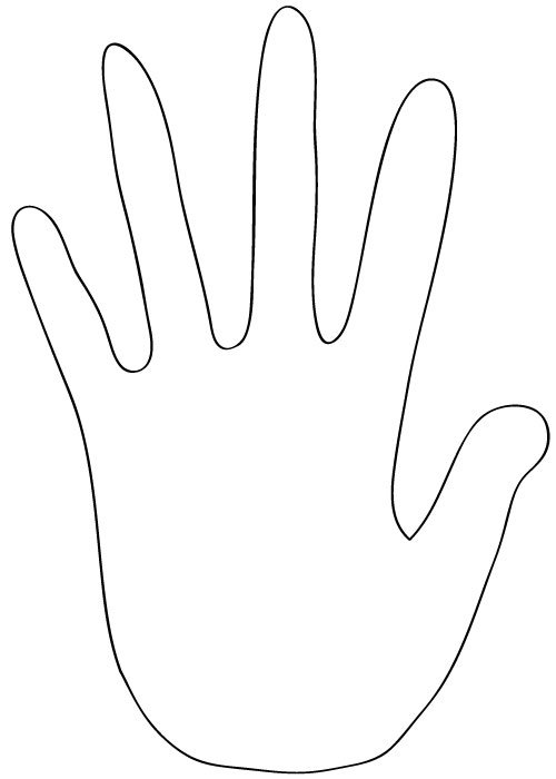 Трафарет руки