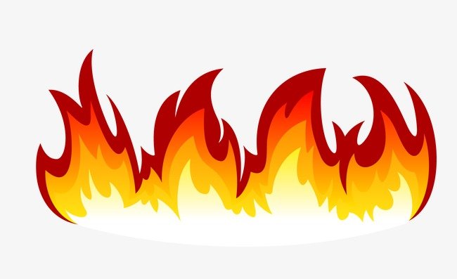 Языки пламени из бумаги