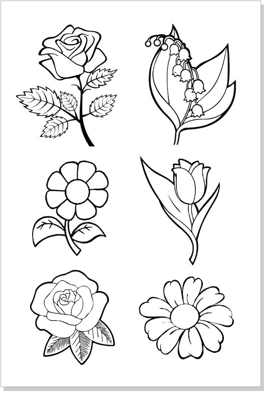 Трафареты для 3d ручки цветы