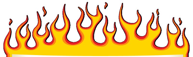 Огонь трафарет