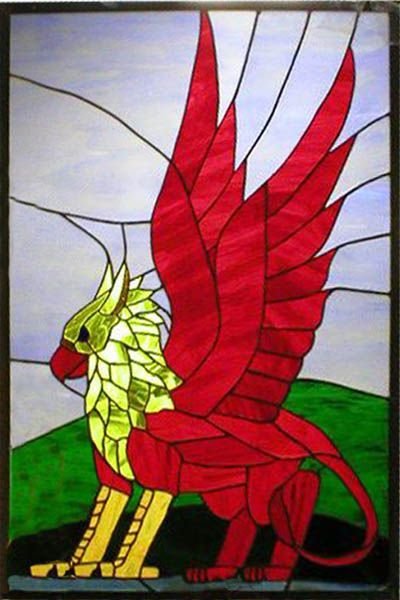 Витраж дракон