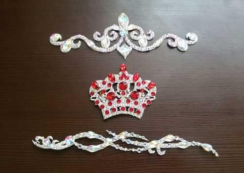 Украшение на пучок для художественной гимнастики