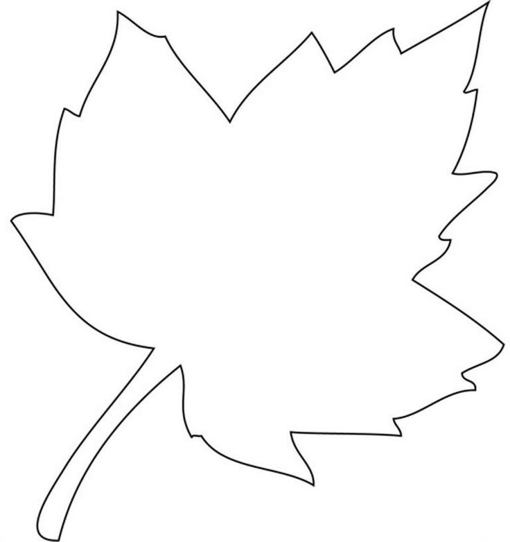 Трафарет листьев для вырезания