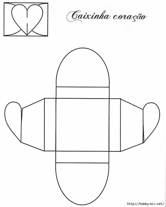 Развертки коробок для подарков