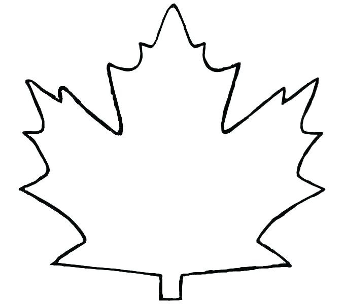 Трафареты кленовых листьев