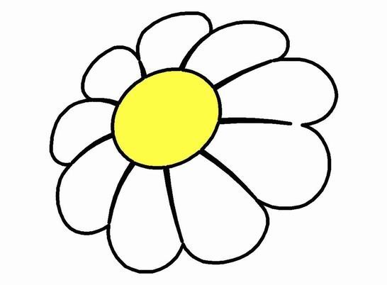 Ромашка трафарет