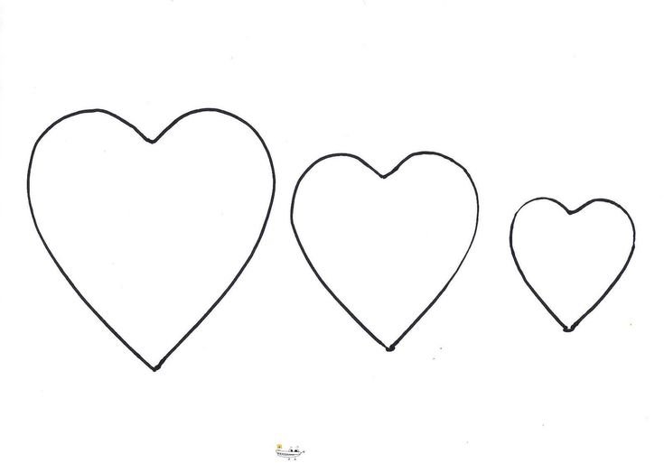 Трафарет сердечки