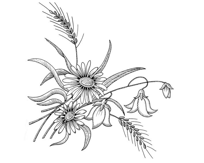 Узоры для вышивки гладью