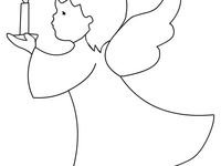 Трафарет Рождественского ангела