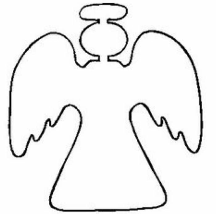 Ангелочек силуэт