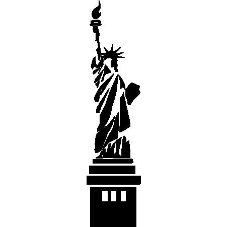 Статуя свободы силуэт