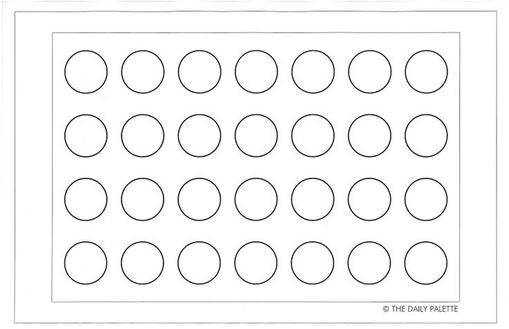 Трафарет макаронс 4 см