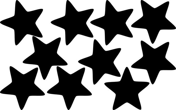 Трафарет звезды