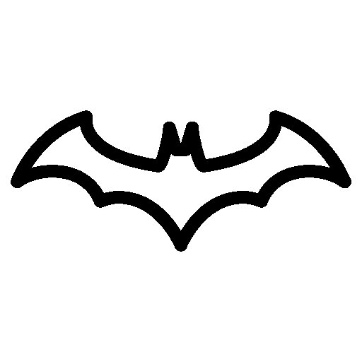 Знак Бэтмена контур