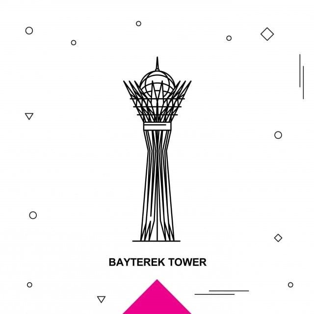 Байтерек рисунок