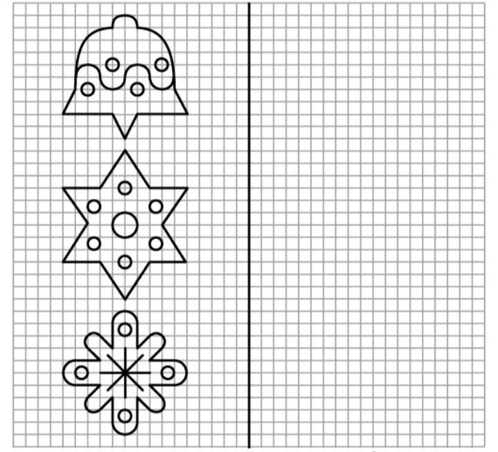 Повтори узор по клеткам