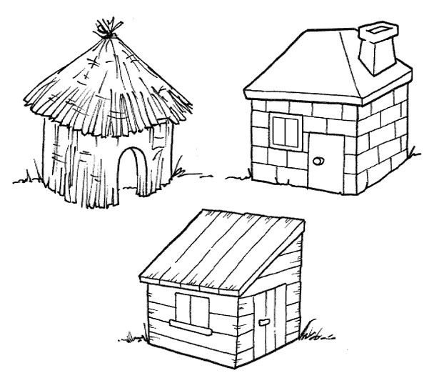 Домик для рисования детям