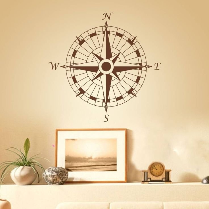 Фреска на стену циферблат