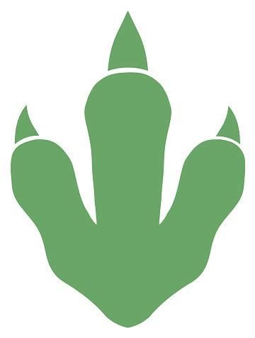 Отпечаток лапы динозавра