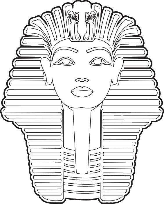 Фараон Египта Тутанхамон эскиз