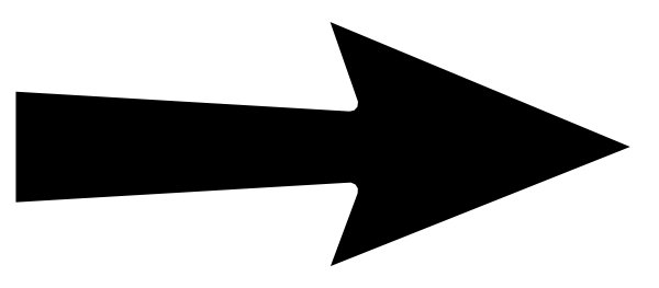 Стрелка на белом фоне