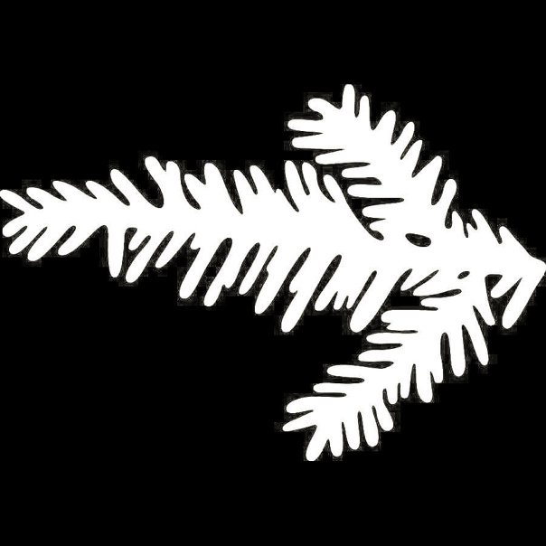 Новогодние украшения на окна ветки