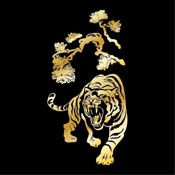 Тигр в золоте