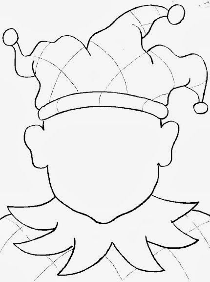 Лицо клоуна раскраска