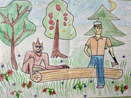 Раскраска Шурале Габдуллы Тукая