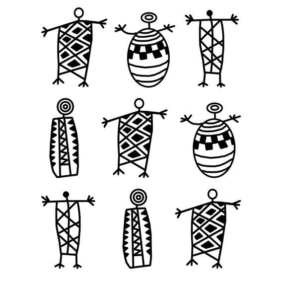 Африканские орнаменты рисунки