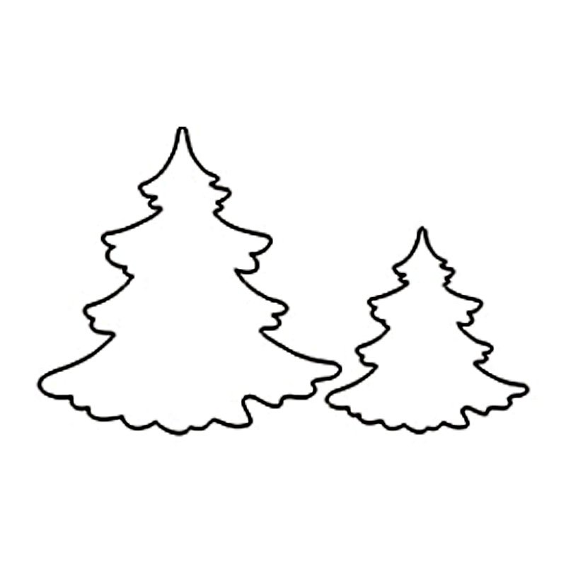 Трафарет "елка"