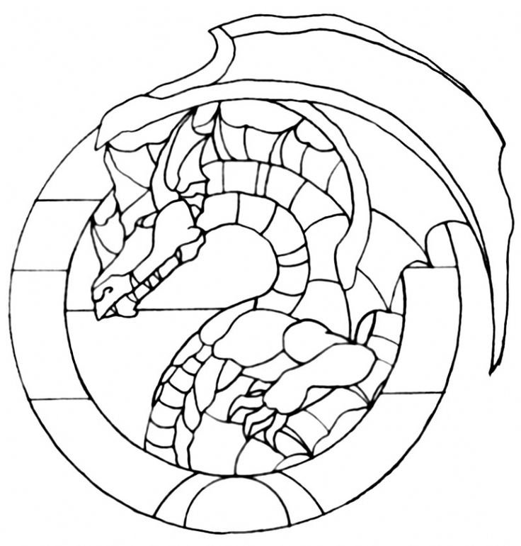 Витраж контур