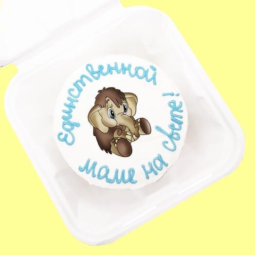 Бенто торт с мамонтенком единственной маме