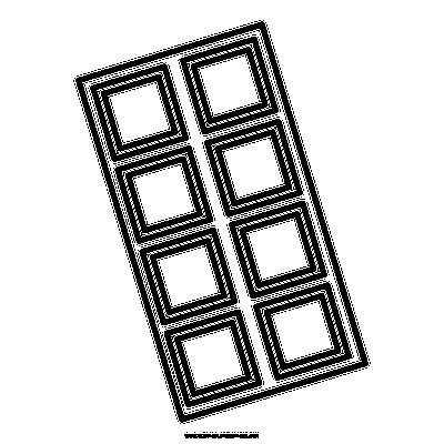 Раскраска шоколадка