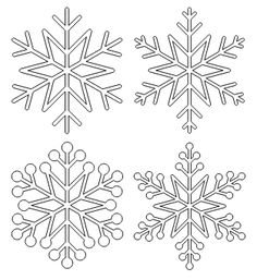Шаблоны снежинок