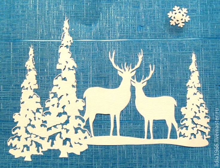 Бумажные узоры на окна