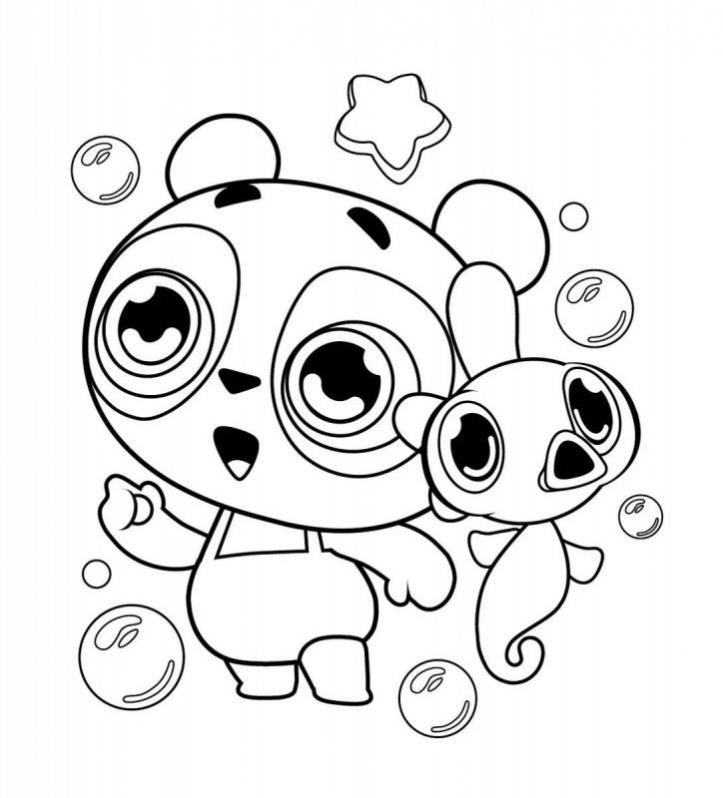 Разукрашка Дракоша Тоша