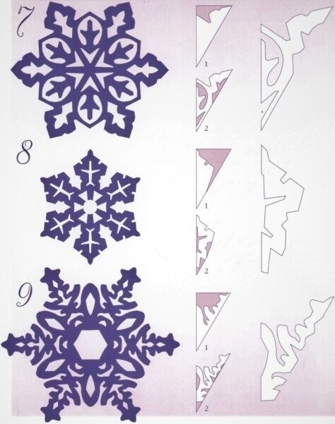 Красивые ажурные снежинки из бумаги