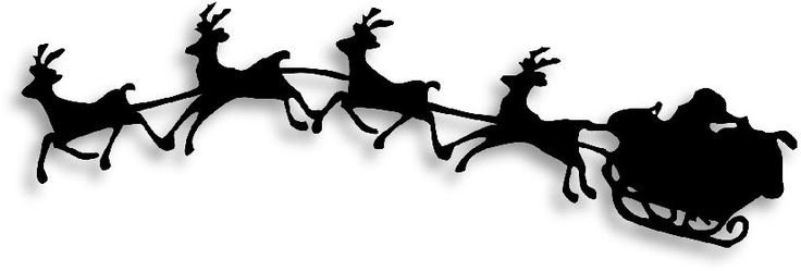 Новогодняя упряжка с оленями